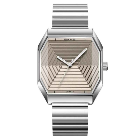Modele noi - Ceas bărbătesc elegant SKMEI 9393, quartz, curea oțel inoxidabil, rezistent la apă 30M