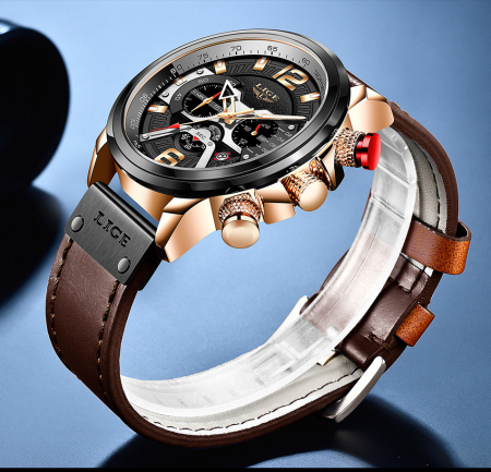Ceas barbatesc Lige Casual Cronograf Automatic Quartz [3]
