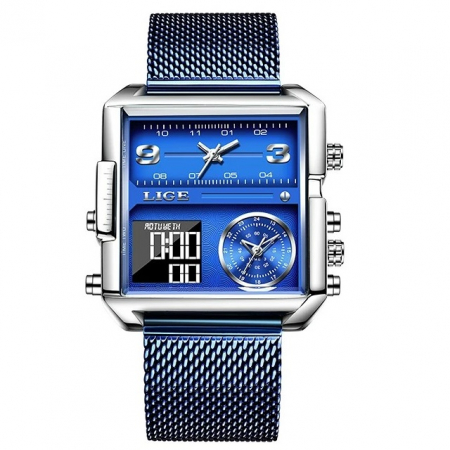 Ceasuri barbatesti - Ceas barbatesc Lige Casual Elegant Luxury Fashion Digital Analog Dual Time