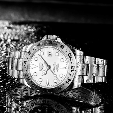Ceas barbatesc Lige Indici luminosi Data Argintiu Business Analog Quartz Otel [3]