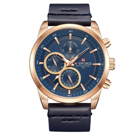 Ceasuri barbatesti - Ceas barbatesc Naviforce Afisare data Quartz Albastru