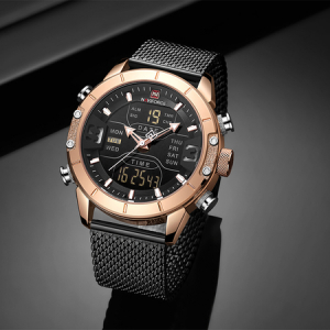 Ceas barbatesc, NaviForce, Business, Fashion, Elegant, Digital, Analog, Mecanism Quartz Seiko Japonez [2]