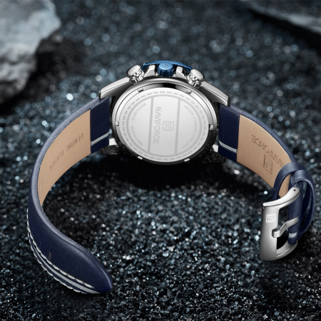 Ceas barbatesc Naviforce Cronograf Quartz Analog Piele [1]