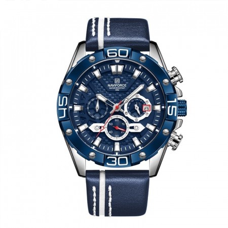 Ceas barbatesc Naviforce Cronograf Quartz Analog Piele [0]