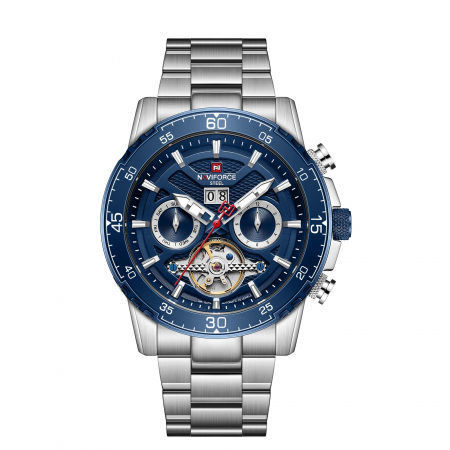 Ceas barbatesc Naviforce Mecanic automatic 10 ATM  Rezistent la scufundari Otel [0]