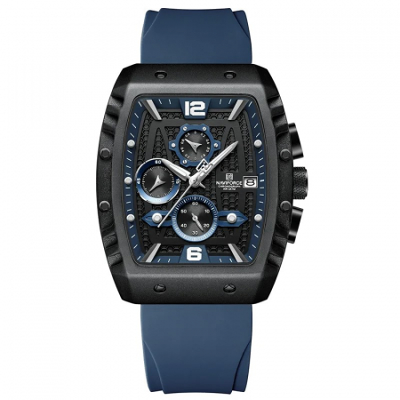 Ceasuri barbatesti - Ceas barbatesc Naviforce  Sport Casual Quartz Analog Silicon Cronograf Data