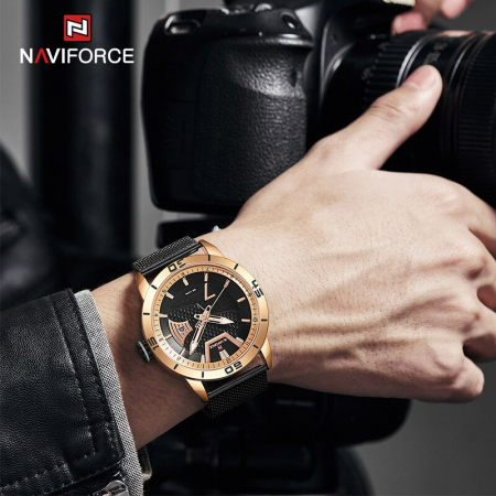 Ceas barbatesc Naviforce Otel Data Quartz Analog [5]