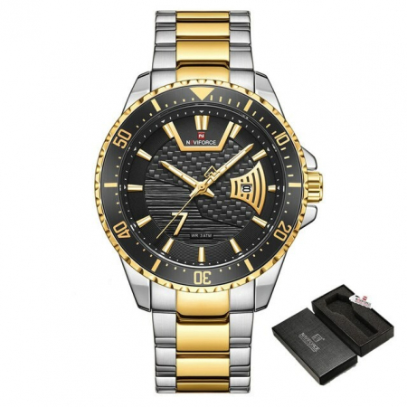 Ceas barbatesc Naviforce Otel Quartz Afisare data [3]
