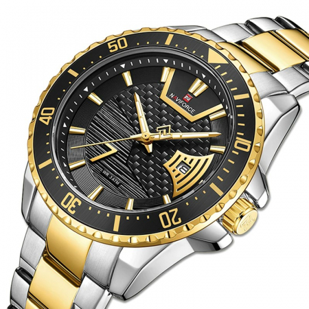 Ceas barbatesc Naviforce Otel Quartz Afisare data [2]