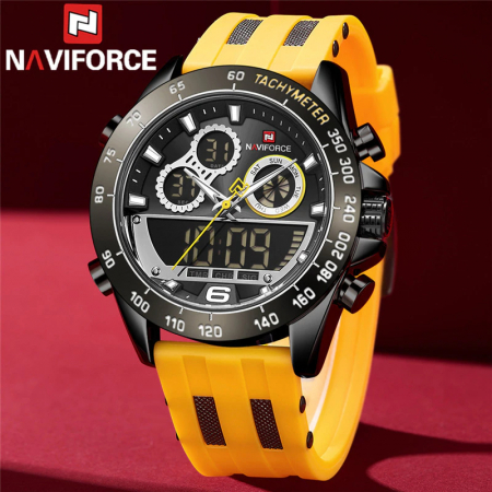 Ceas barbatesc Naviforce Silicon Cronograf Digital Analog [1]