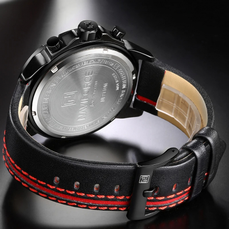Ceas barbatesc Naviforce Sport Casual Analog Quartz Cronograf Rosu [6]