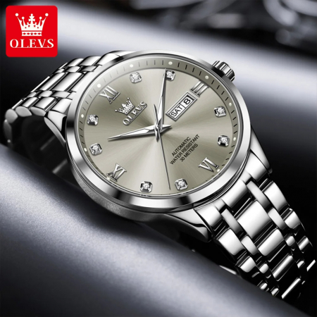 Ceas barbatesc Olevs Elegant Mecanic Automatic Analog Data Zilele saptamanii [3]