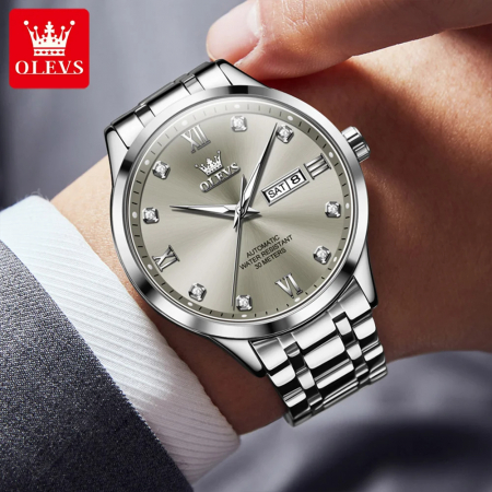 Ceas barbatesc Olevs Elegant Mecanic Automatic Analog Data Zilele saptamanii [4]