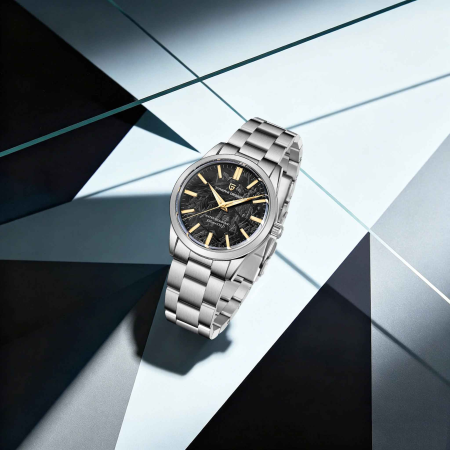 Ceas Bărbătesc Pagani Design PD-1734 Negru-Auriu, VH31, Safir, 100M, 40 mm [3]