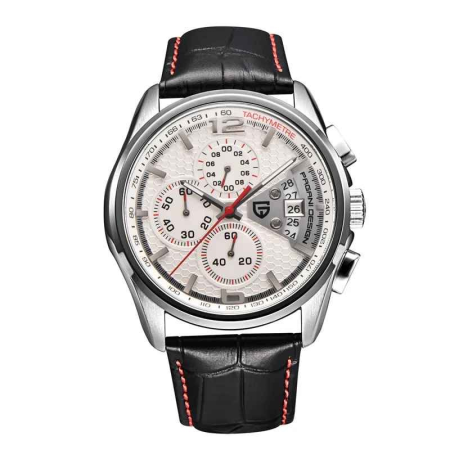 Ceasuri barbatesti - Ceas Bărbătesc PAGANI DESIGN PD-3306 Alb, Quartz Cronograf, Oțel 316L, 44mm