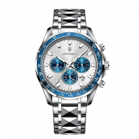 Ceasuri barbatesti - Ceas barbati de mana Poedagar Cronograf Fashion Quartz Casual Data Otel