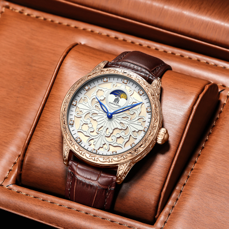 Ceas barbatesc Ranksa Duke Mecanic Automatic Elegant Analog Curea piele [2]