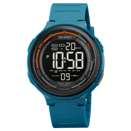 Ceasuri barbatesti - Ceas Sport barbatesc Skmei Digital Alarma Sport Fashion Cronometru Lumina fundal Albastru