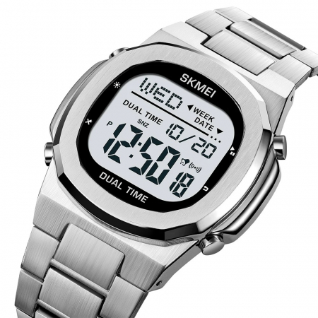 Ceas barbatesc Skmei Digital Casual Quartz Sport Fashion Argintiu [1]