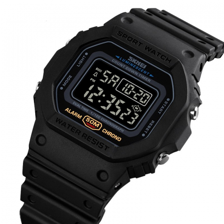 Ceas barbatesc Skmei Negru Digital Cronograf Alarma Sport [2]