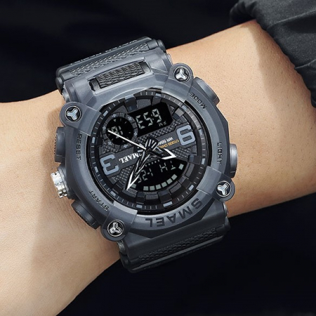 Ceas barbatesc Smael 5 atm Sport Digital Alarma [1]