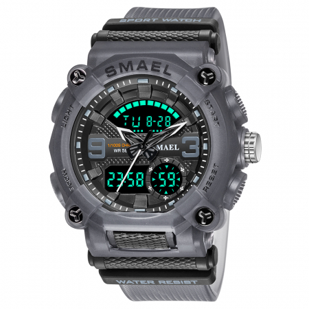 Ceas barbatesc Smael 5 atm Sport Digital Alarma [0]