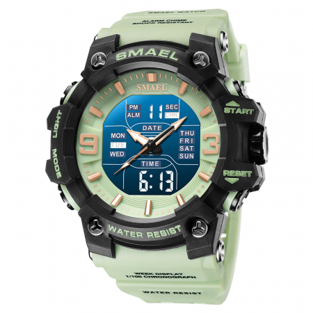 Ceasuri barbatesti - Ceas barbatesc Smael Sport 5 ATM Data Lumina de fundal Alarma