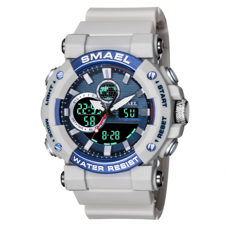 Promotii - Ceas barbatesc Smael Sport Casual Dual Time Alarma Cronometru