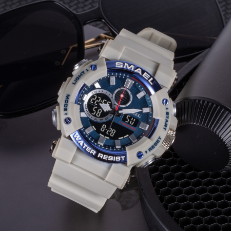 Ceas barbatesc Smael Sport Casual Dual Time Alarma Cronometru [1]