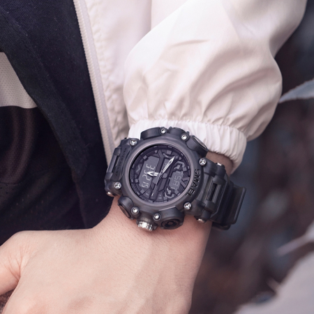 Ceas barbatesc Smael Sport Dual time Afisaj Analog Digital Data [2]