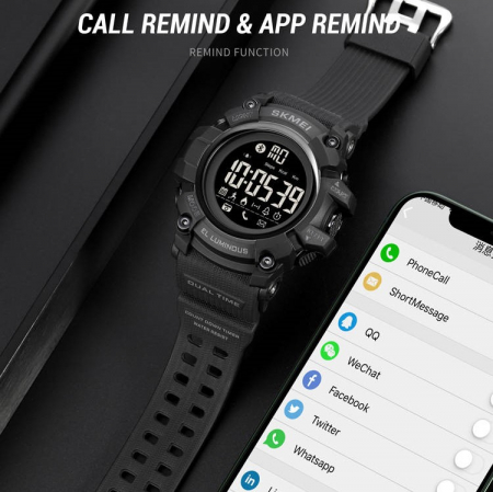 Ceas barbatesc Sport Skmei Negru Digital Alarma [7]