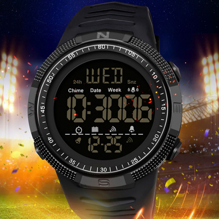 Ceas barbatesc Sport Tio Digital Alarma Cronometru Rezistent la apa si socuri [2]