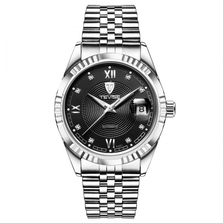 Ceasuri barbatesti - Ceas barbatesc Tevise Mecanic Automatic Elegant Analog Otel Business Data Argintiu Indici luminosi