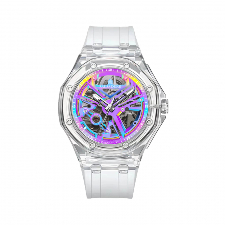 Ceas barbatesc Raksa Duke Stil Elegant Fashion Mecanic Automatic Alb [0]