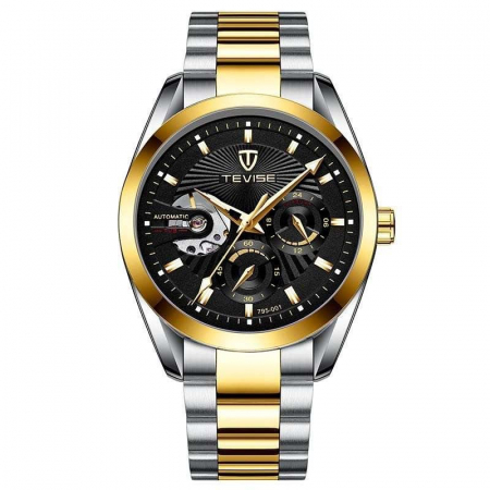 Ceasuri barbatesti - Ceas barbatesc Tevise Mecanic Automatic Otel Analog Business Elegant Argintiu