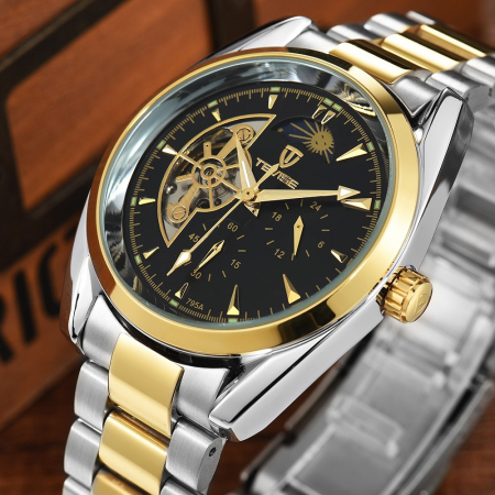 Ceas barbatesc Tevise Mecanic automatic Otel Elegant Business [3]
