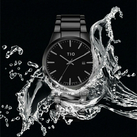 Ceas barbatesc Tio Elegant Quartz Otel Negru [6]