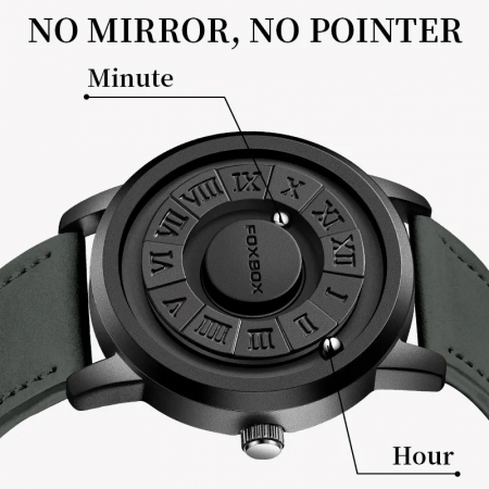 Ceas barbati de mana Fox Box Creativ Quartz Casual Magnetic Analog Fashion Piele [4]