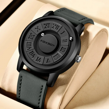 Ceas barbati de mana Fox Box Creativ Quartz Casual Magnetic Analog Fashion Piele [1]