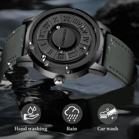 Ceas barbati de mana Fox Box Creativ Quartz Casual Magnetic Analog Fashion Piele [3]
