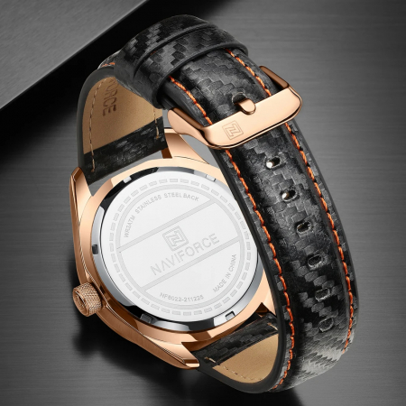 Ceas barbatesc de mana Naviforce Elegant Casual Militar Fashion Piele naturala [4]
