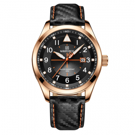 Ceas barbatesc de mana Naviforce Elegant Casual Militar Fashion Piele naturala [0]