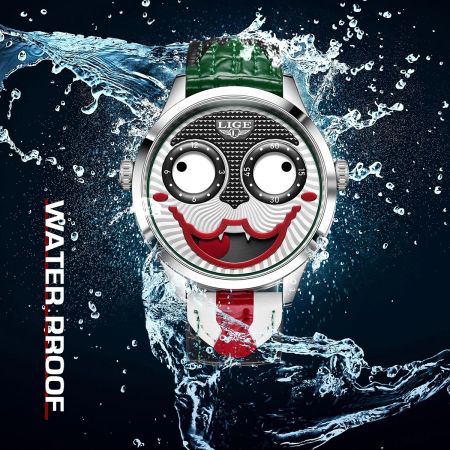Ceas Bărbați Lige 89160 Argintiu-Verde – Design Fashion, Joker, Funcții Multiple, Rezistent la Șocuri, Rezistent la Apă 3ATM [4]