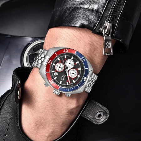 Ceas barbati Lige Elegant Business Argintiu Quartz Indici luminosi Analog Data [3]