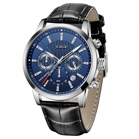 Ceasuri barbatesti - Ceas barbati Lige Elegant Quartz Piele Data