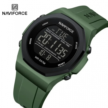 Ceas Bărbați Naviforce 7117 Verde – Funcții Multiple, Design Fashion, Rezistent la Șocuri, Rezistent la Apă 5ATM [5]