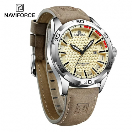 Ceas Bărbați Naviforce 8023 Maro – Design Luxury, Funcții Multiple, Afișaj Luminos, Rezistent la Apă 3ATM [4]