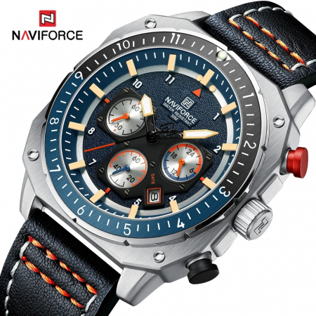 Ceas Bărbați Naviforce 8057 Albastru – Design Casual, Funcții Multiple, Cronograf, Rezistent la Apă 3ATM [6]