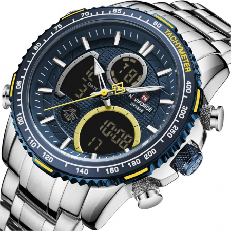 Ceas barbati Naviforce Cronograf Digital Otel [2]