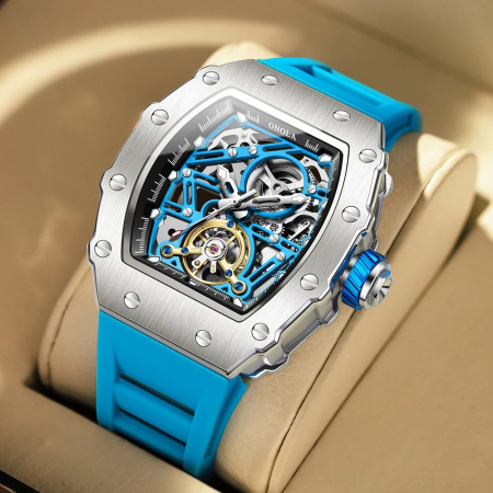 Ceas Bărbați Onola 3854 Albastru – Design Luxury, Mecanic, Luminos, Rezistent la Apă 3ATM [1]